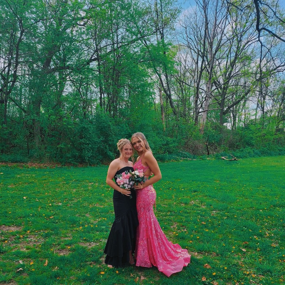 Ellie Wilde EW30511 Hot pink Prom Dress